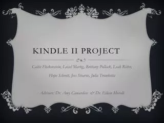Kindle II Project