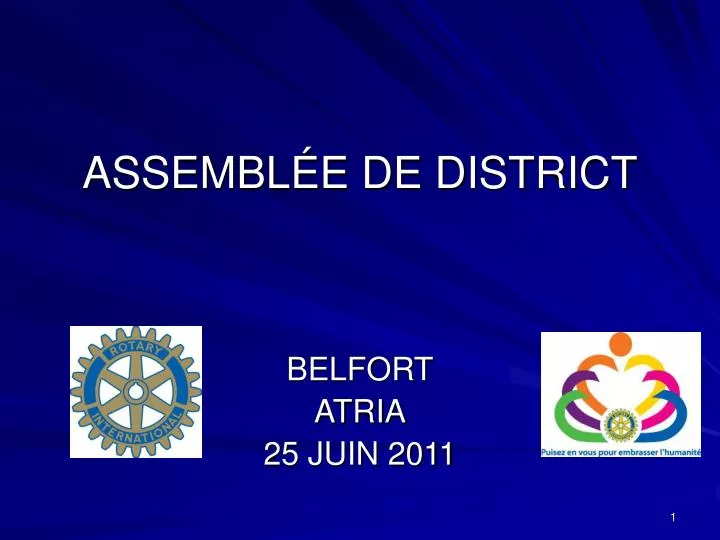 assembl e de district