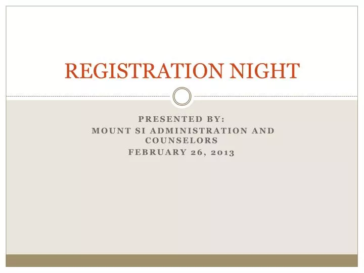 registration night