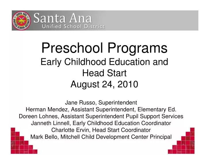 preschool programs early childhood education and head start august 24 2010