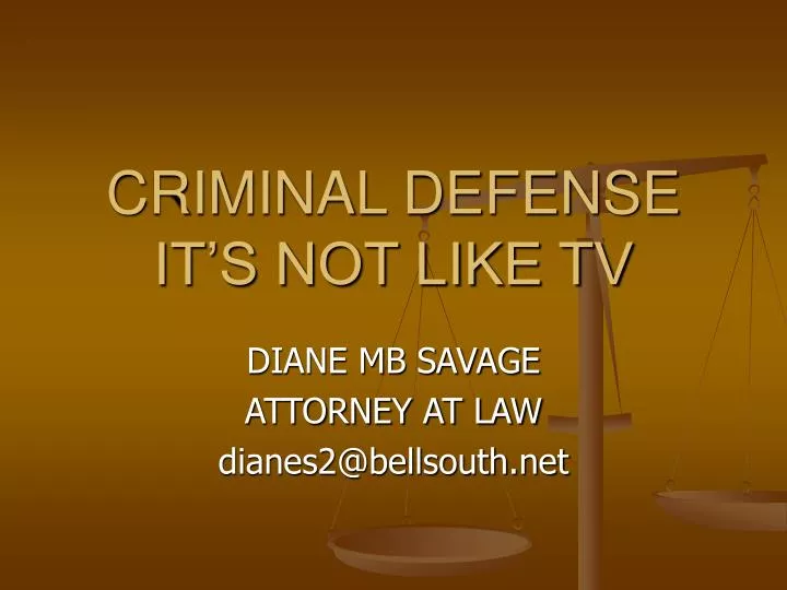 criminal defense it s not like tv