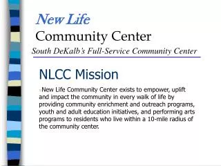 New Life Community Center