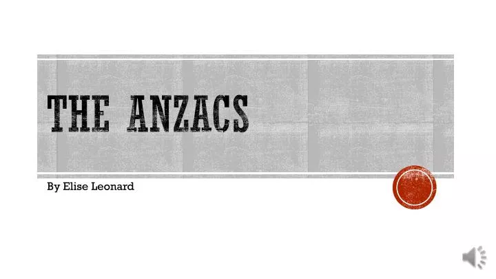 the anzacs