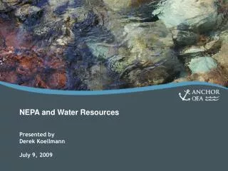 NEPA and Water Resources