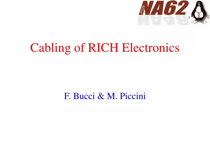 cabling of rich electronics