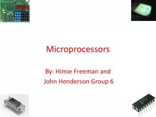 microprocessors