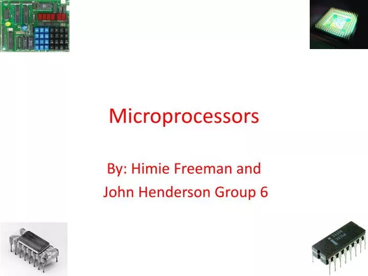 microprocessors