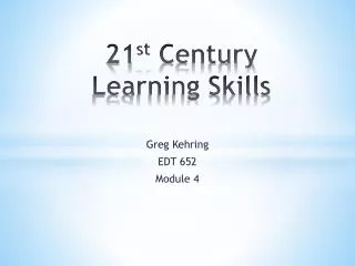 21 st century learning skills