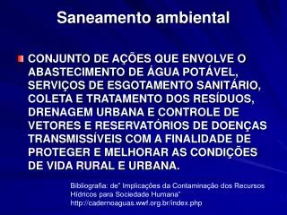 saneamento ambiental