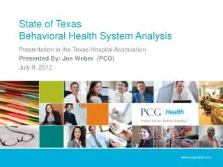 State of Texas Behavioral Health System Analysis