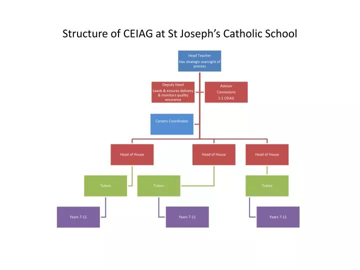 structure of ceiag at st joseph s catholic school