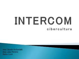 INTERCOM cibercultura