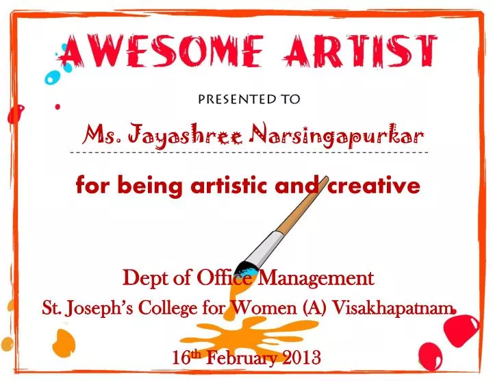 ms jayashree narsingapurkar