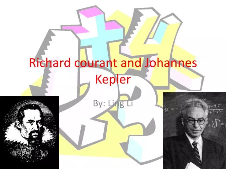 richard courant and johannes kepler