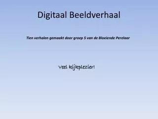 digitaal beeldverhaal