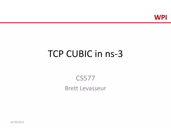 tcp cubic in ns 3