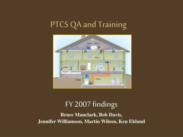 ptcs qa and training