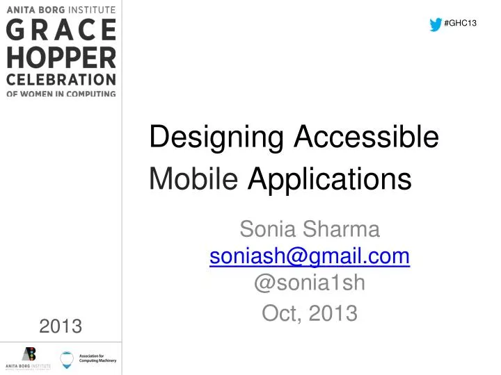 designing accessible mobile applications