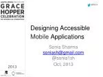 Designing Accessible Mobile Applications