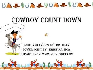 Cowboy count down