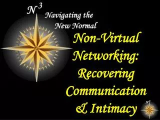 Non-Virtual Networking: Recovering Communication &amp; Intimacy