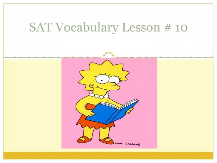 sat vocabulary lesson 10