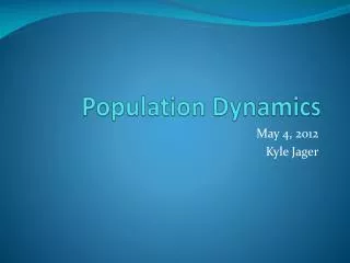 population dynamics