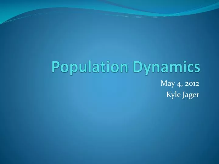 population dynamics