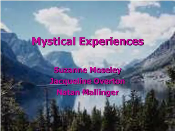 mystical experiences