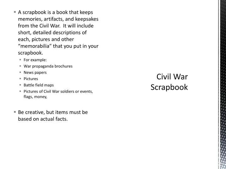 civil war scrapbook