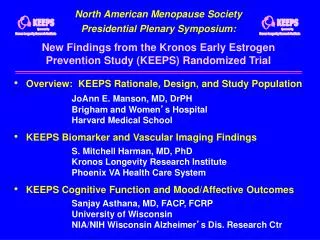 North American Menopause Society Presidential Plenary Symposium: