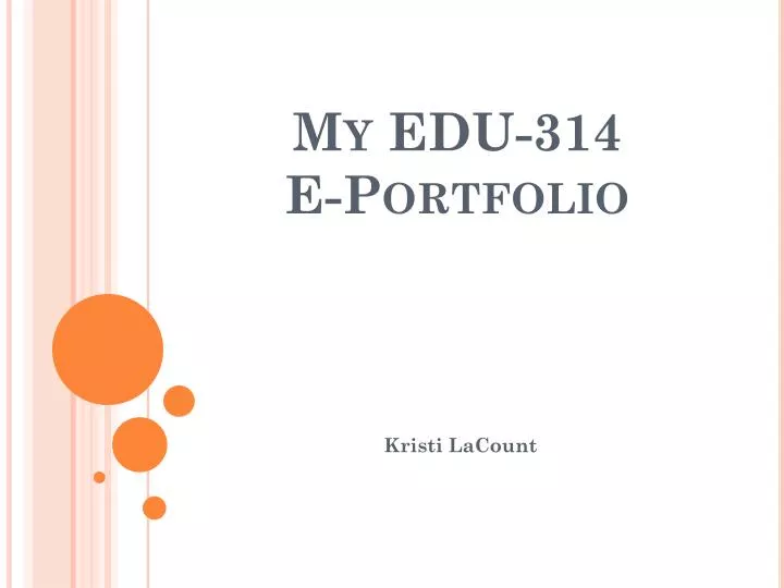 my edu 314 e portfolio