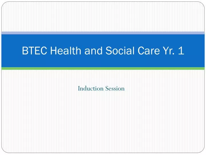 btec health and social care yr 1
