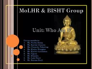 MoLHR &amp; BISHT Group