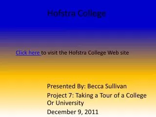 Hofstra College