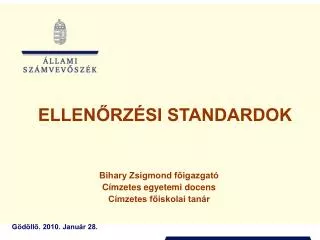 ellen rz si standardok