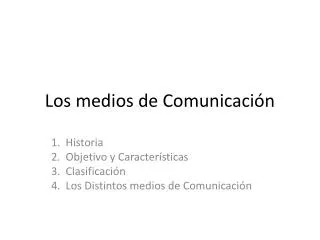 los medios de comunicaci n