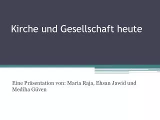 kirche und gesellschaft heute