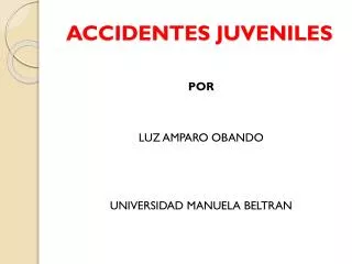 accidentes juveniles