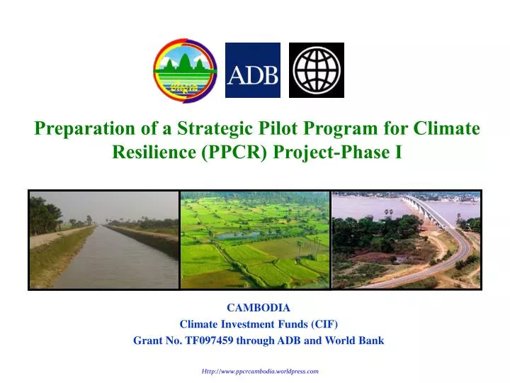 preparation of a strategic pilot program for climate resilience ppcr project phase i