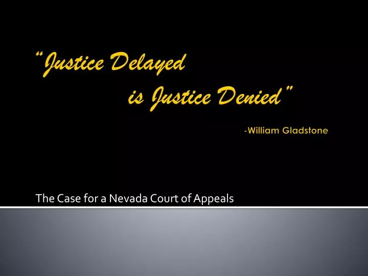 the case for a nevada court of appeals