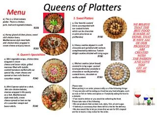 Queens of Platters