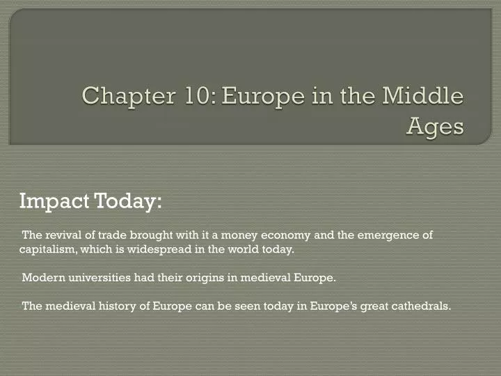 chapter 10 europe in the middle ages