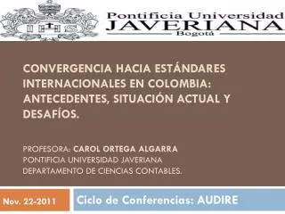 Ciclo de Conferencias: AUDIRE