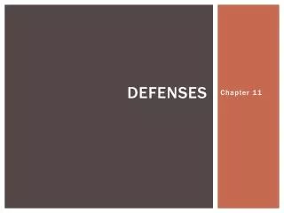 defenses