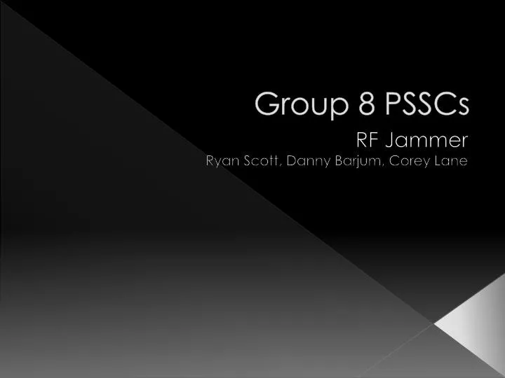 group 8 psscs