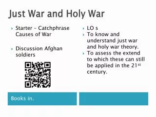 Just War and Holy War
