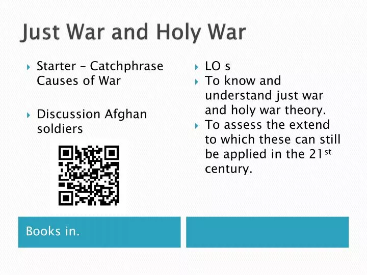 just war and holy war