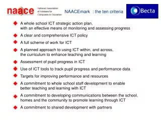 NAACEmark : the ten criteria