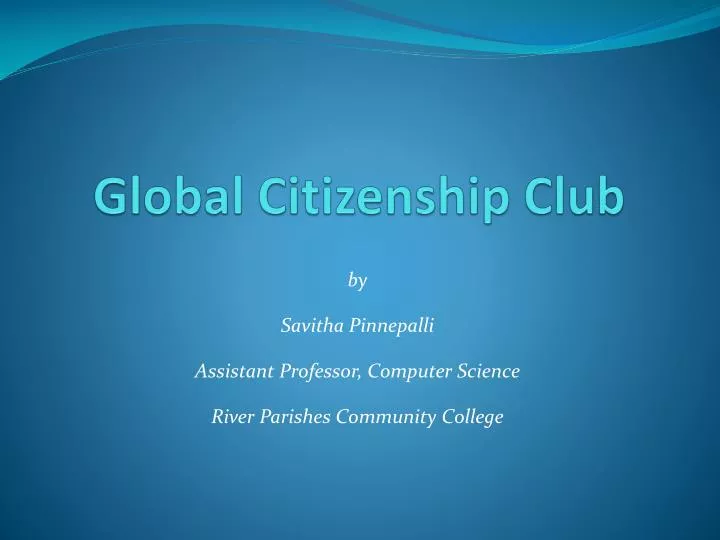 global citizenship club